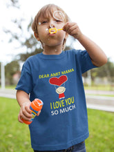 Load image into Gallery viewer, Custom Name I love My Mama So Much Half Sleeves T-Shirt for Boy-KidsFashionVilla
