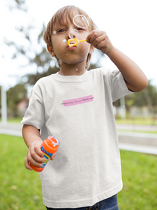 Destroy Your Feelings Minimals Half Sleeves T-Shirt for Boy-KidsFashionVilla