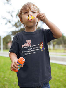 To Market To Market Poem Half Sleeves T-Shirt for Boy-KidsFashionVilla