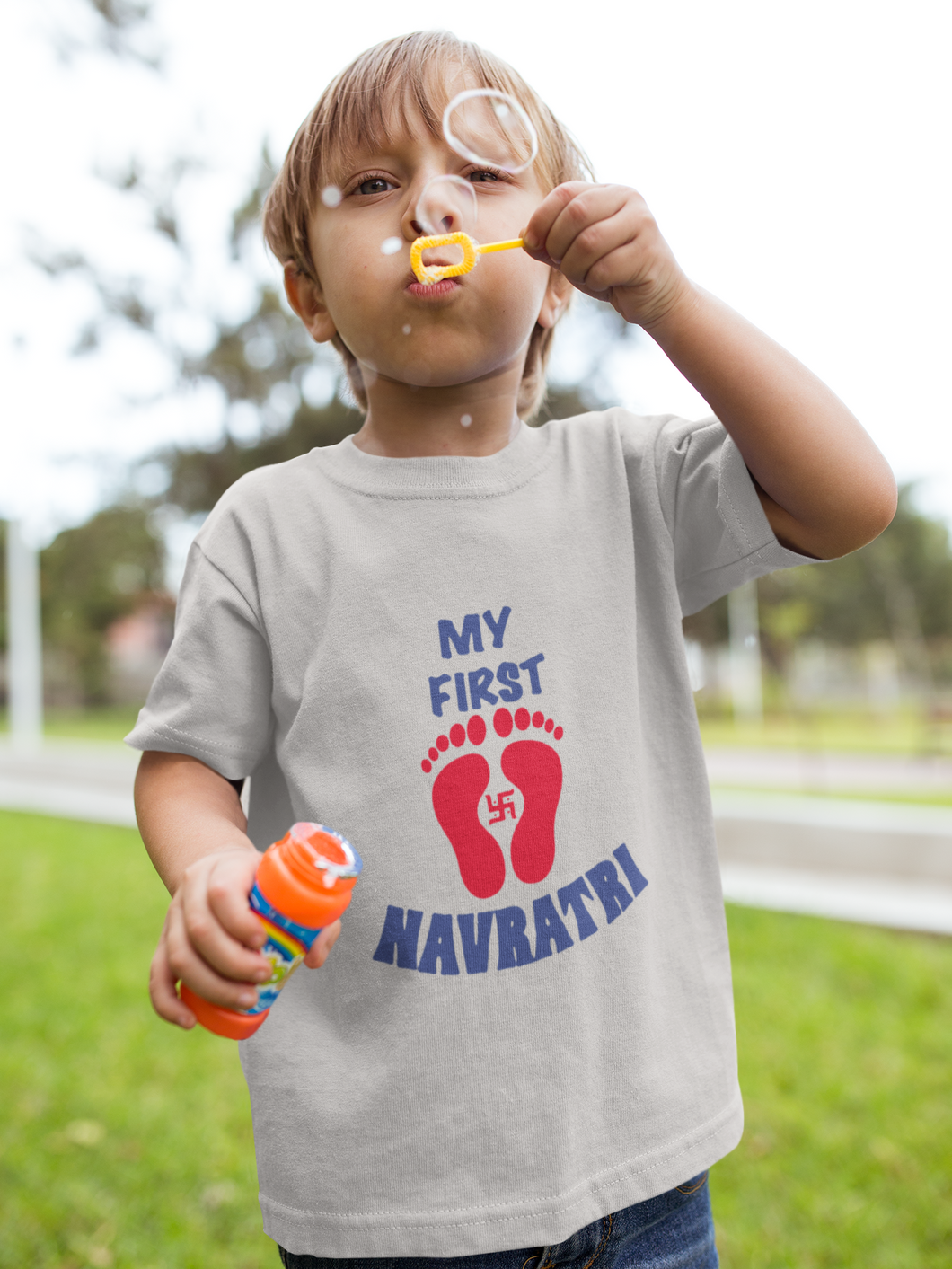 My First Navratri Half Sleeves T-Shirt for Boy-KidsFashionVilla