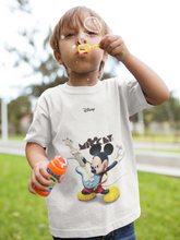 Load image into Gallery viewer, Playing Guitar Cartoon Half Sleeves T-Shirt for Boy-KidsFashionVilla
