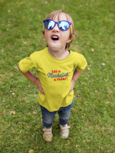 Say Mashallah Please Eid Half Sleeves T-Shirt for Boy-KidsFashionVilla