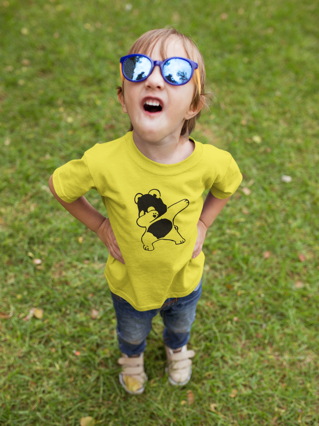 Panda Half Sleeves T-Shirt for Boy-KidsFashionVilla