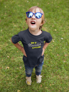 Say Mashallah Please Eid Half Sleeves T-Shirt for Boy-KidsFashionVilla