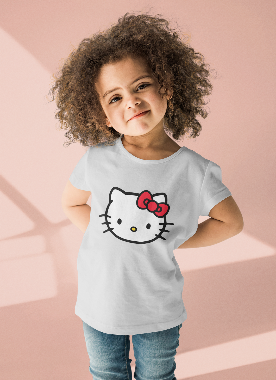 Hello Kitty Half Sleeves T-Shirt For Girls -KidsFashionVilla