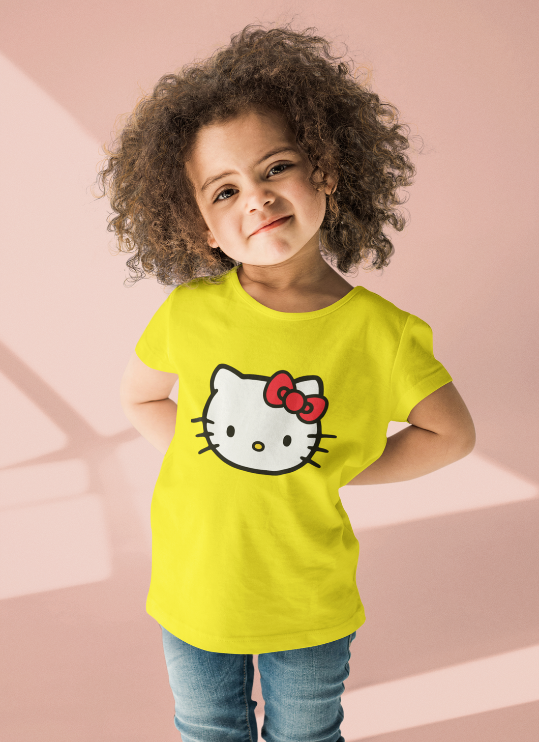 Hello Kitty Half Sleeves T-Shirt For Girls -KidsFashionVilla