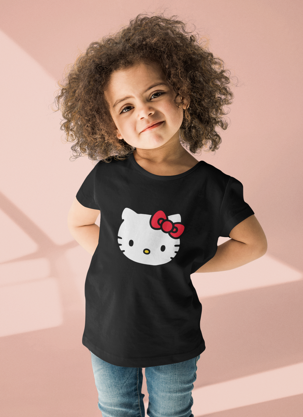 Hello Kitty Half Sleeves T-Shirt For Girls -KidsFashionVilla