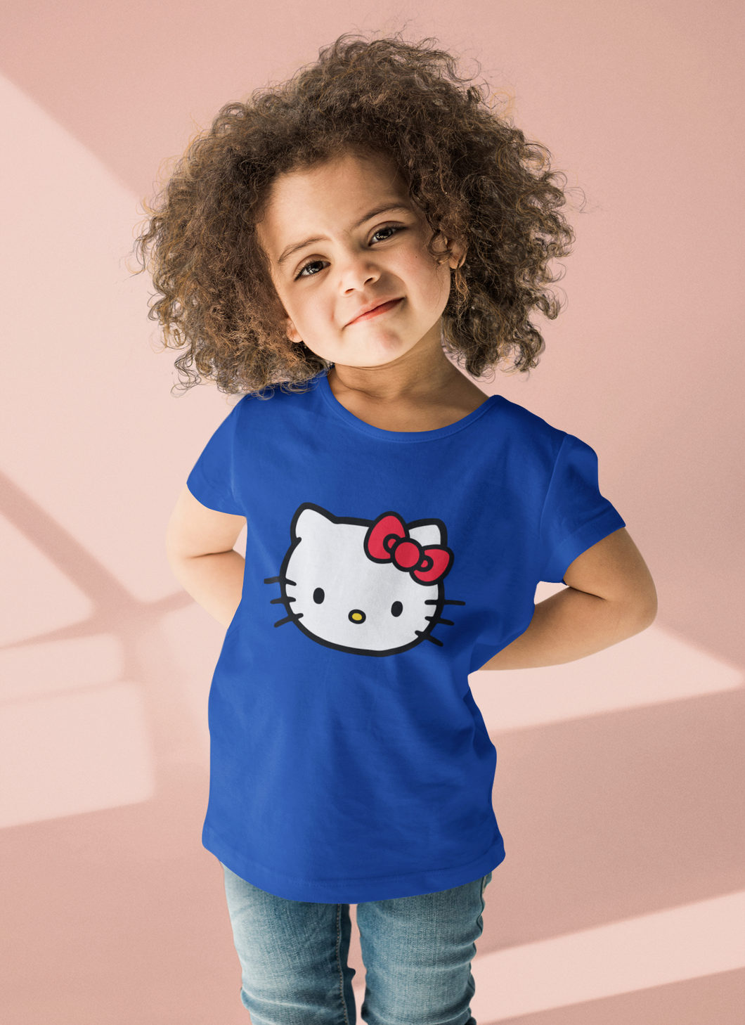 Hello Kitty Half Sleeves T-Shirt For Girls -KidsFashionVilla