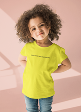 Load image into Gallery viewer, Kanye Attitude Minimals Half Sleeves T-Shirt For Girls -KidsFashionVilla
