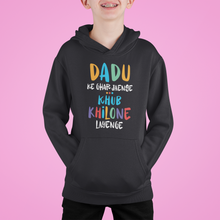Load image into Gallery viewer, Dadu Ke Ghar Jayenge Matching Family Hoodies-KidsFashionVilla
