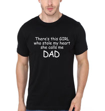 Load image into Gallery viewer, I Stole Daddy Heart Father and Daughter Matching T-Shirt- KidsFashionVilla
