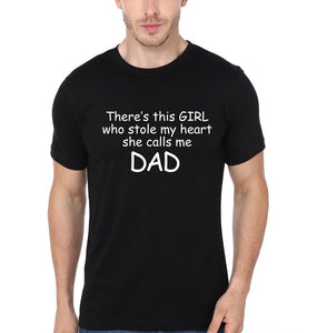 I Stole Daddy Heart Father and Daughter Matching T-Shirt- KidsFashionVilla