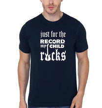 Load image into Gallery viewer, Dad Child Rocks Father and Daughter Matching T-Shirt- KidsFashionVilla
