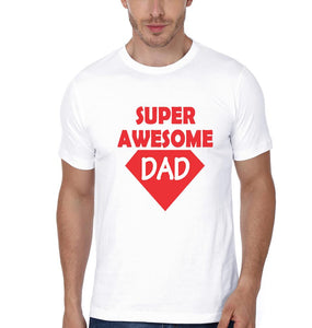 Super Awesome Kid Super Awesome Dad Father and Son Matching T-Shirt- KidsFashionVilla