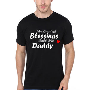 My Greatest Blessings Call Me Daddy Father and Son Matching T-Shirt- KidsFashionVilla