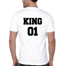 Load image into Gallery viewer, King 01 Prince 01 Father and Son Matching T-Shirt- KidsFashionVilla
