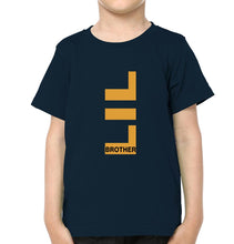 Load image into Gallery viewer, Big Brother Lil Bro Brother-Brother Kids Half Sleeves T-Shirts -KidsFashionVilla
