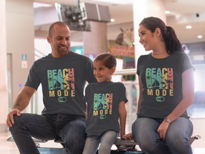Beach Mode Matching Family Half Sleeves T-Shirts-KidsFashionVilla