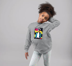 Hardwell abstract Girl Hoodies-KidsFashionVilla