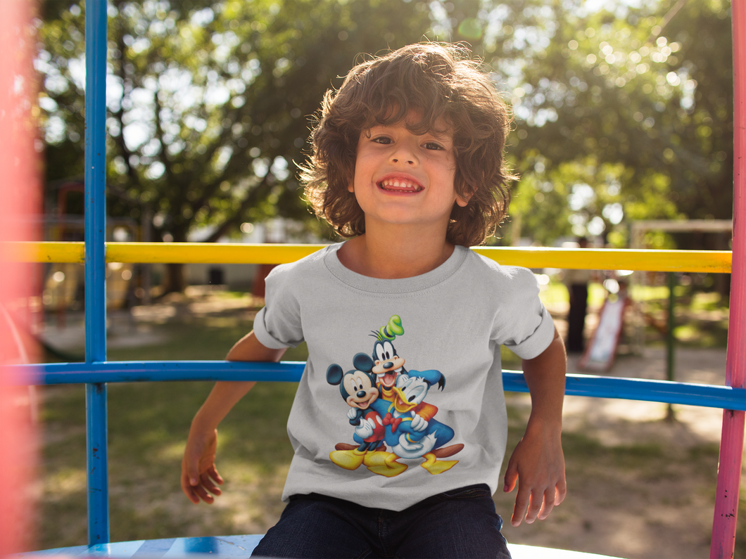 Cute Cartoon Half Sleeves T-Shirt for Boy-KidsFashionVilla