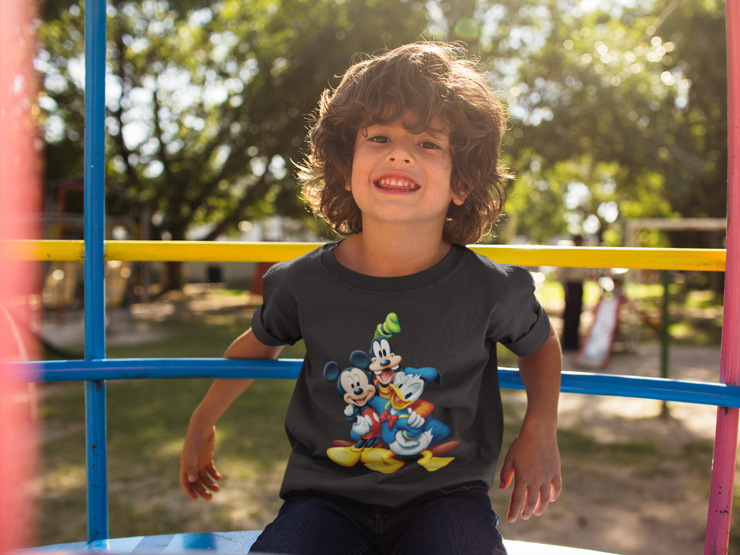 Cute Cartoon Half Sleeves T-Shirt for Boy-KidsFashionVilla
