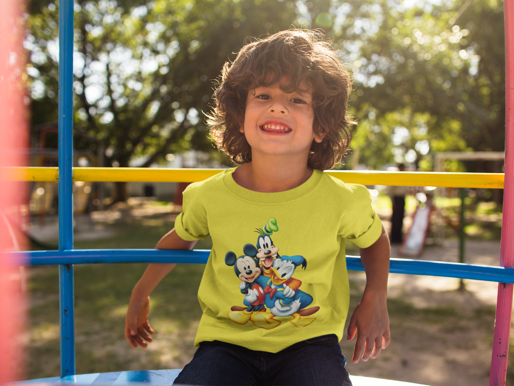 Cute Cartoon Half Sleeves T-Shirt for Boy-KidsFashionVilla