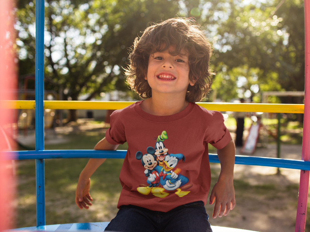 Cute Cartoon Half Sleeves T-Shirt for Boy-KidsFashionVilla