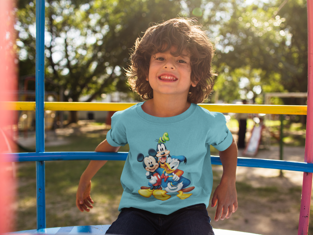 Cute Cartoon Half Sleeves T-Shirt for Boy-KidsFashionVilla