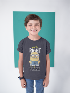 Cartoon Quotes Half Sleeves T-Shirt for Boy-KidsFashionVilla