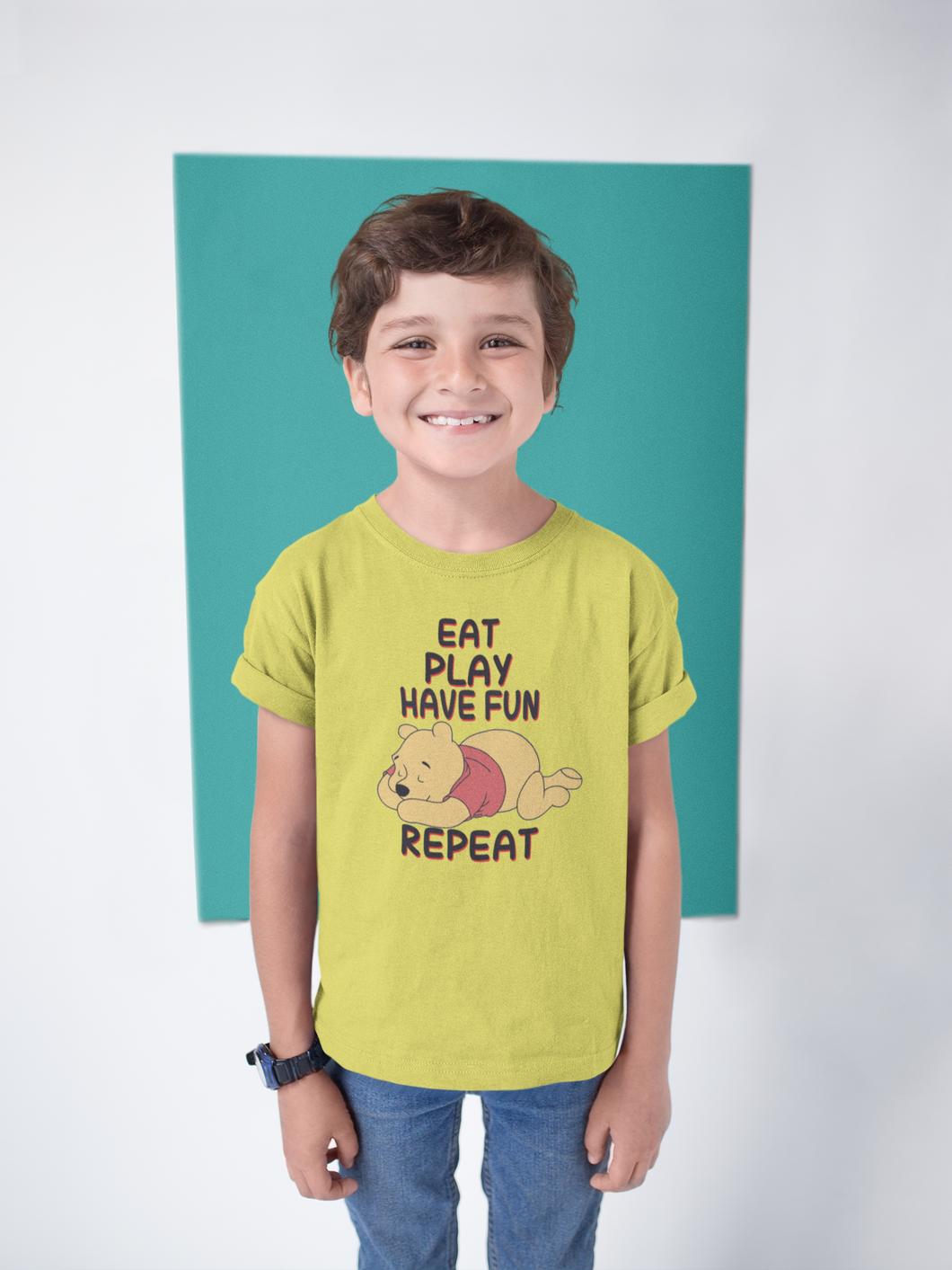 Funny Cartoon Half Sleeves T-Shirt for Boy-KidsFashionVilla