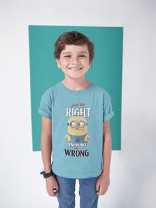 Cartoon Quotes Half Sleeves T-Shirt for Boy-KidsFashionVilla
