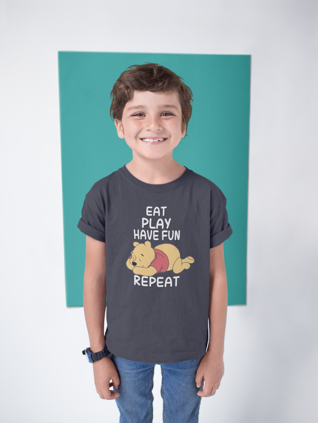 Funny Cartoon Half Sleeves T-Shirt for Boy-KidsFashionVilla