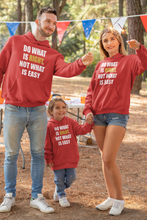 Load image into Gallery viewer, Do What Is Right Not What Is Easy Matching Family Hoodies-KidsFashionVilla
