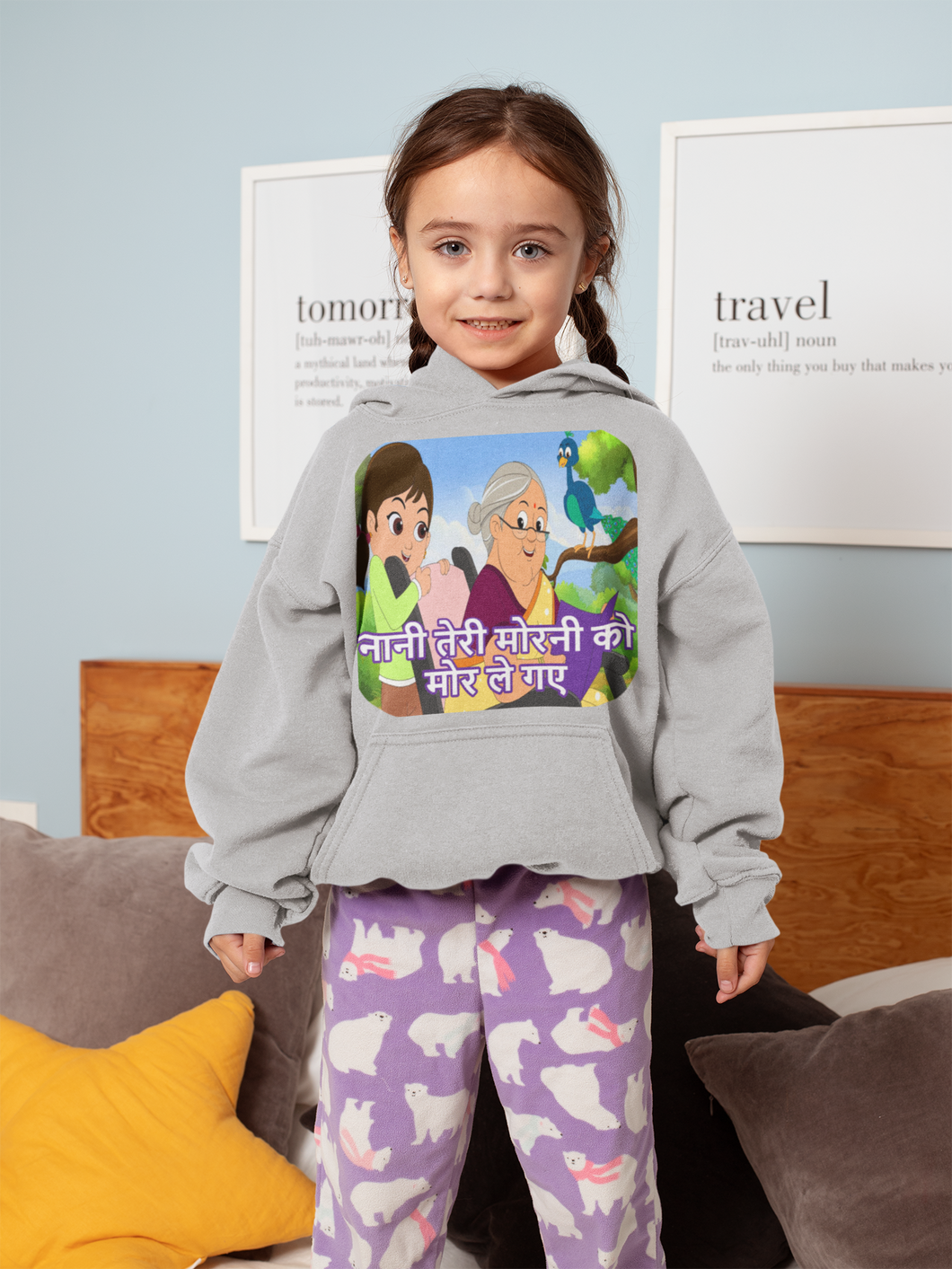 Nani Teri Morni  Poem Girl Hoodies-KidsFashionVilla
