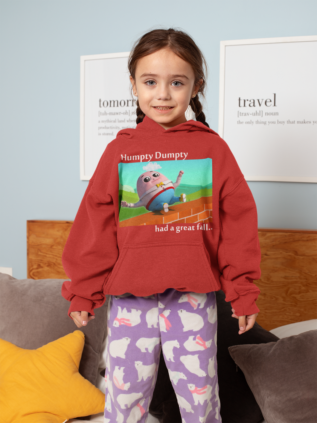 Humpty Dumpty Poem Girl Hoodies-KidsFashionVilla