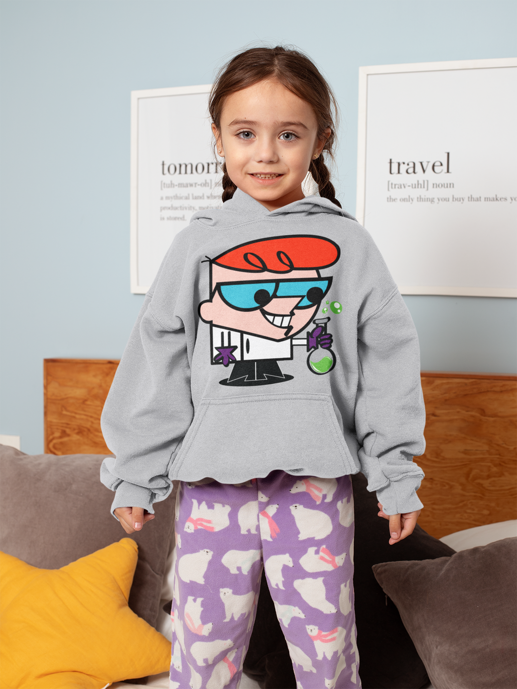 Cute Cartoon Girl Hoodies-KidsFashionVilla