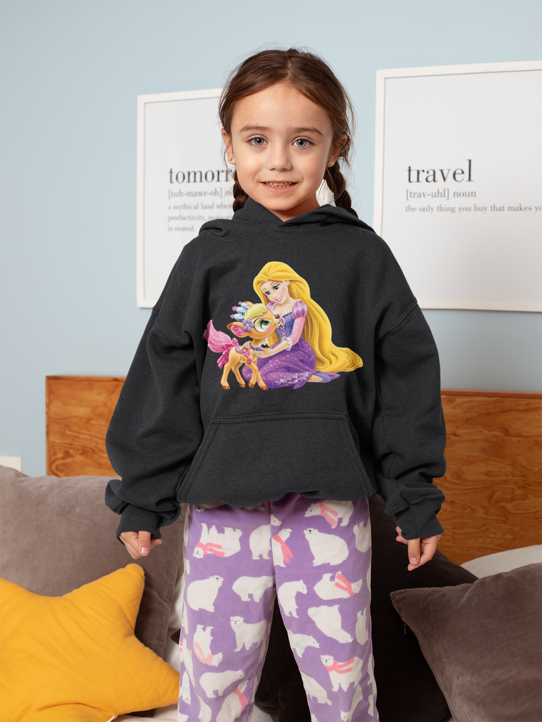 Cute Princess Girl Hoodies-KidsFashionVilla