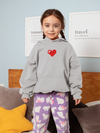 8 Bit Heart Minimal Girl Hoodies-KidsFashionVilla