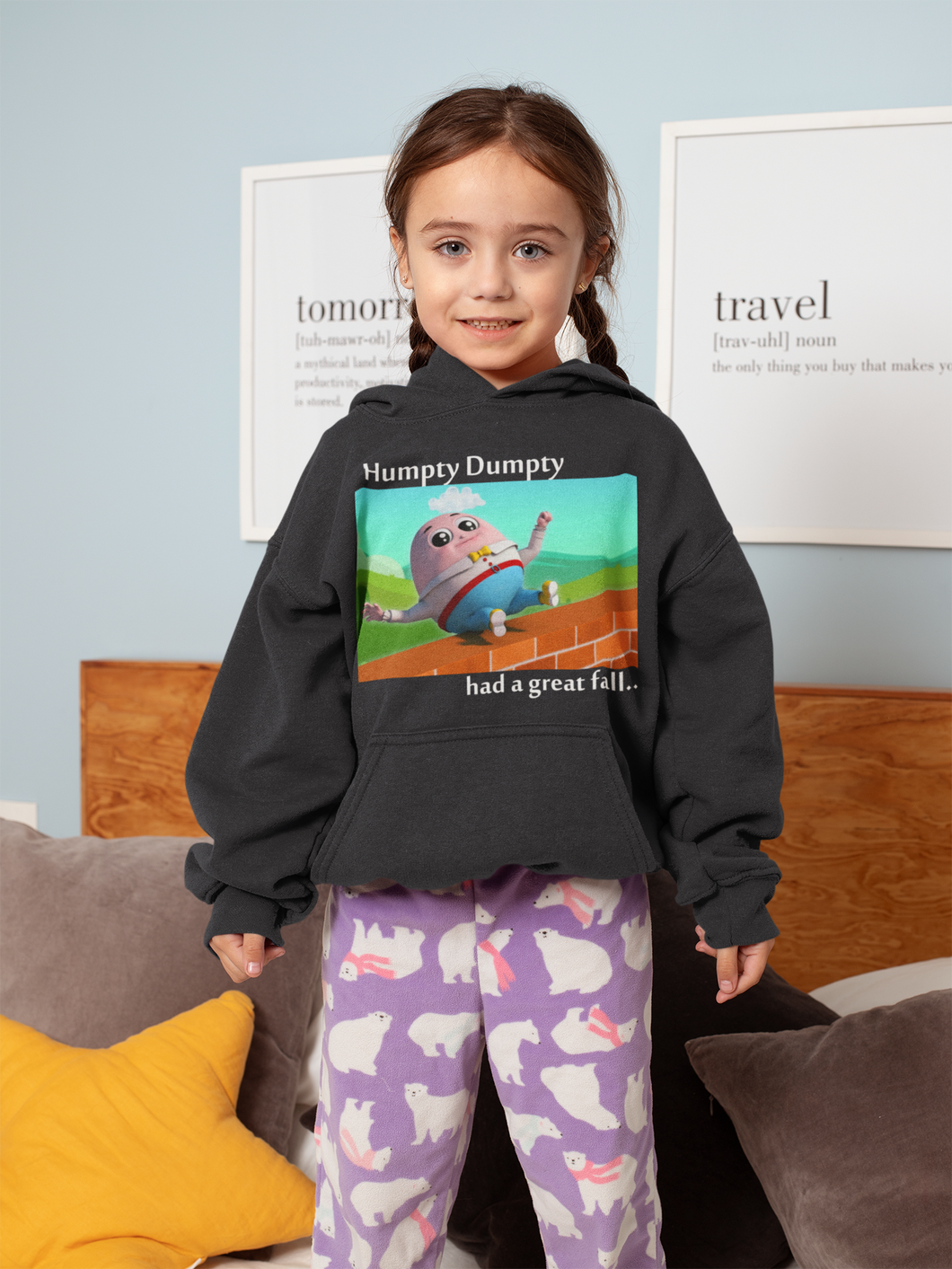 Humpty Dumpty Poem Girl Hoodies-KidsFashionVilla