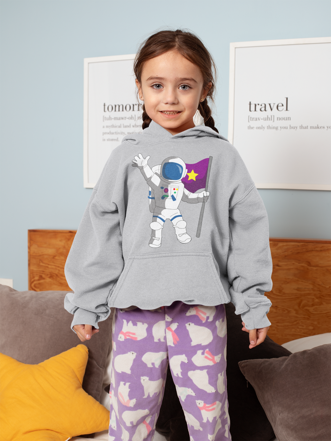 Future Astronaut  Girl Hoodies-KidsFashionVilla