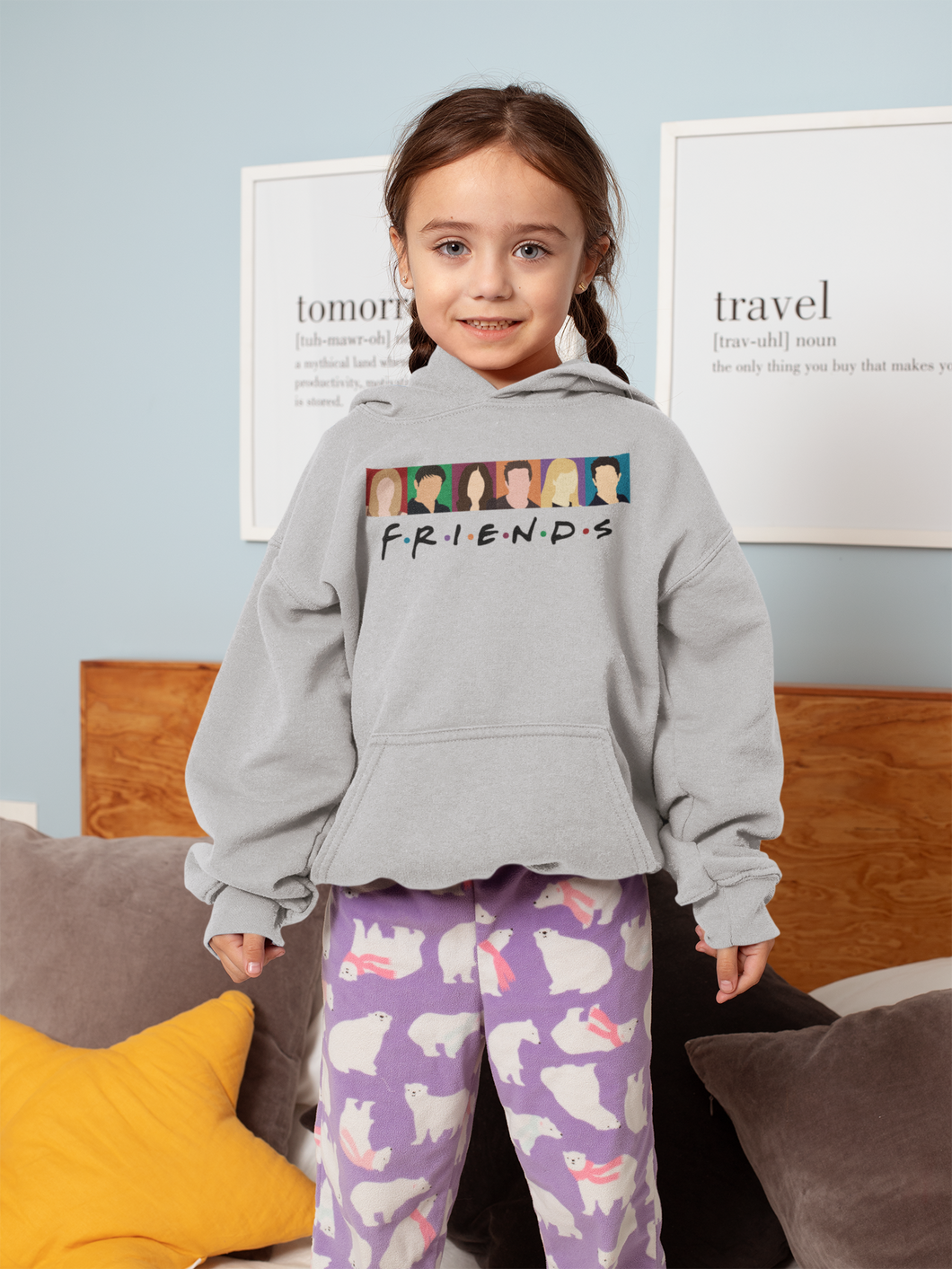 F.R.I.E.N.D.S Friends Web Series Girl Hoodies-KidsFashionVilla