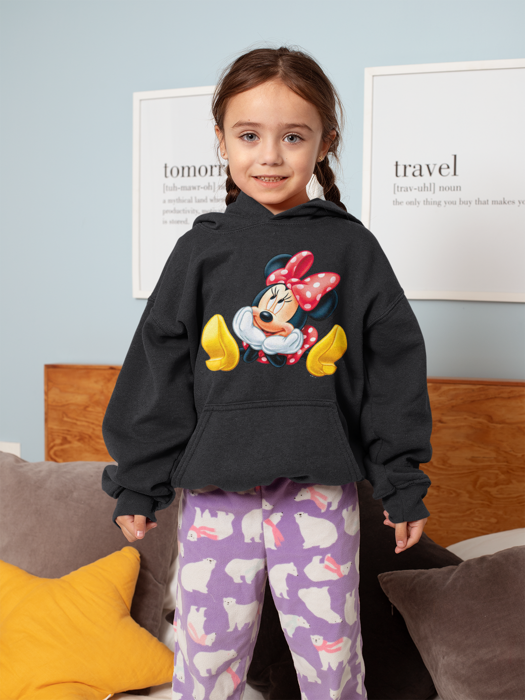 Cute Cartoon Girl Hoodies-KidsFashionVilla