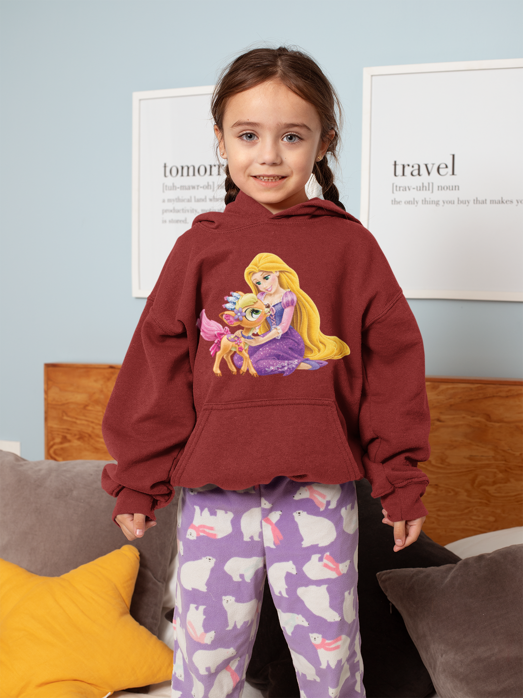 Cute Princess Girl Hoodies-KidsFashionVilla