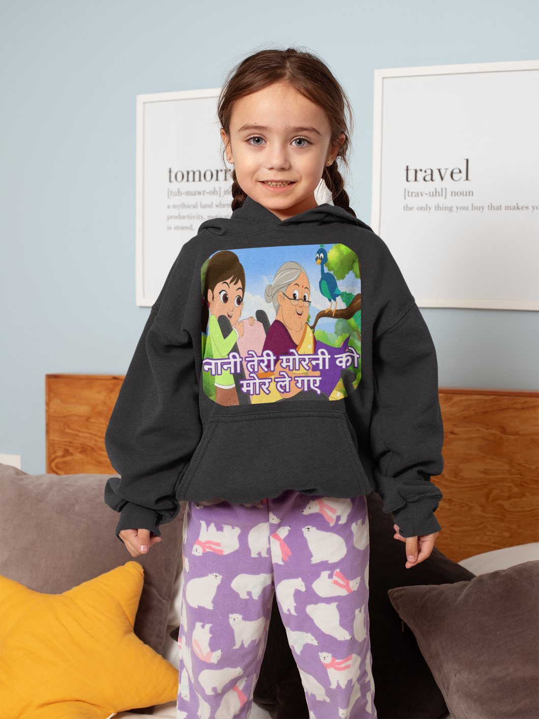 Nani Teri Morni  Poem Girl Hoodies-KidsFashionVilla