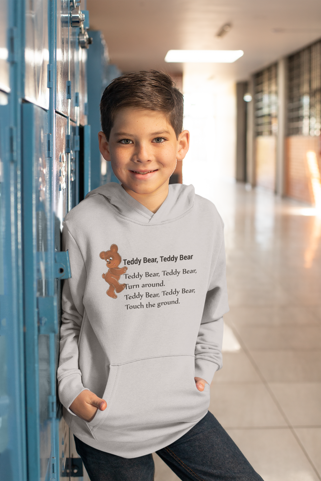 Teddy Bear Teddy Bear Poem Boy Hoodies-KidsFashionVilla