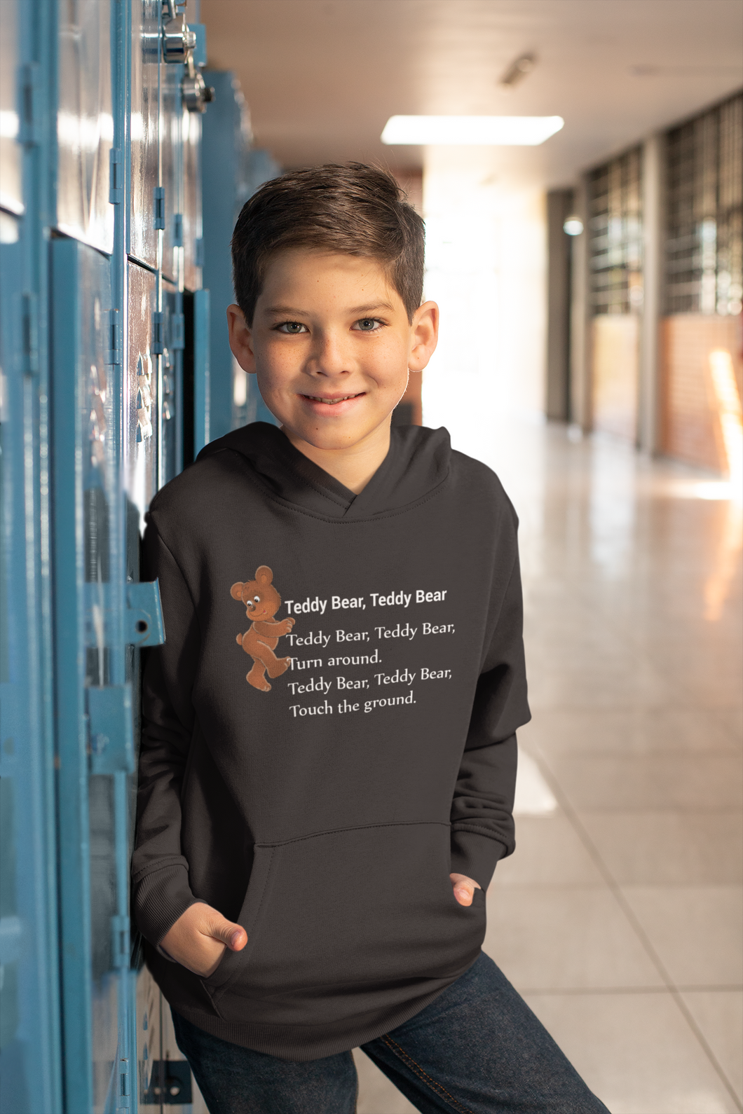 Teddy Bear Teddy Bear Poem Boy Hoodies-KidsFashionVilla