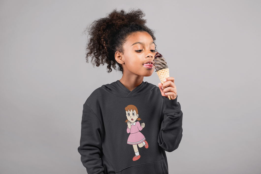 Cute Cartoon Girl Hoodies-KidsFashionVilla