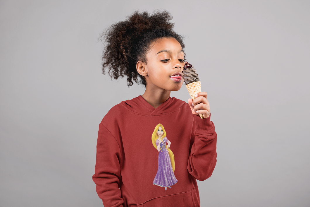 Cute Princess Girl Hoodies-KidsFashionVilla