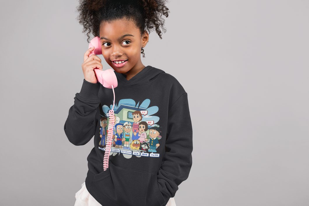 Cute Cartoon Girl Hoodies-KidsFashionVilla