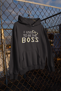 I Am The Boss Mother And Son Black Matching Hoodies- KidsFashionVilla